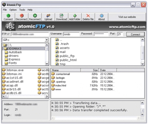 Product picture Atomic Ftp - with Master Resell Rights