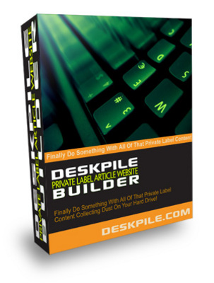 Product picture Deskpile Website Builder with Master Resell Rights